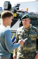 Der Militärkommandant informiert die Presse über die aktuelle Lage. (Foto: Bundesheer/Rebecca Heindl)