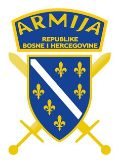 Wappen der Hauptkriegsparteien des Bosnienkrieges: Die bosnisch-muslimische „Armee der Republik Bosnien und Herzegowina“. (Grafik: gemeinfrei)