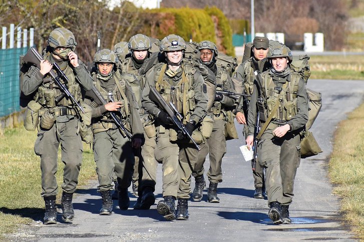 Kaderanwärter während eines Gefechtsdienstleistungsbewerbes. (Foto: ÖBH)