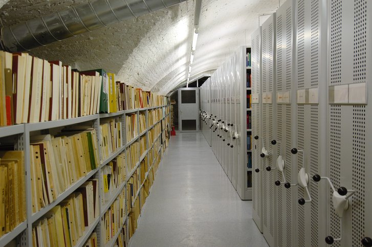 Ein großer Teil der Bestände der ÖMB befindet sich im Archivkeller, der für Benutzer nicht zugänglich ist. (Foto: Bundesheer/Roland Schaffer)