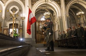 Die Eröffnungsfeier in der Kirche. (Foto: Bundesheer/Daniel Trippolt)